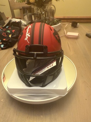 Reed/Thomas/Reich Autographed Buffalo Bills Rave Speed Mini Helmet- JSA/TSE COA - Picture 6 of 6