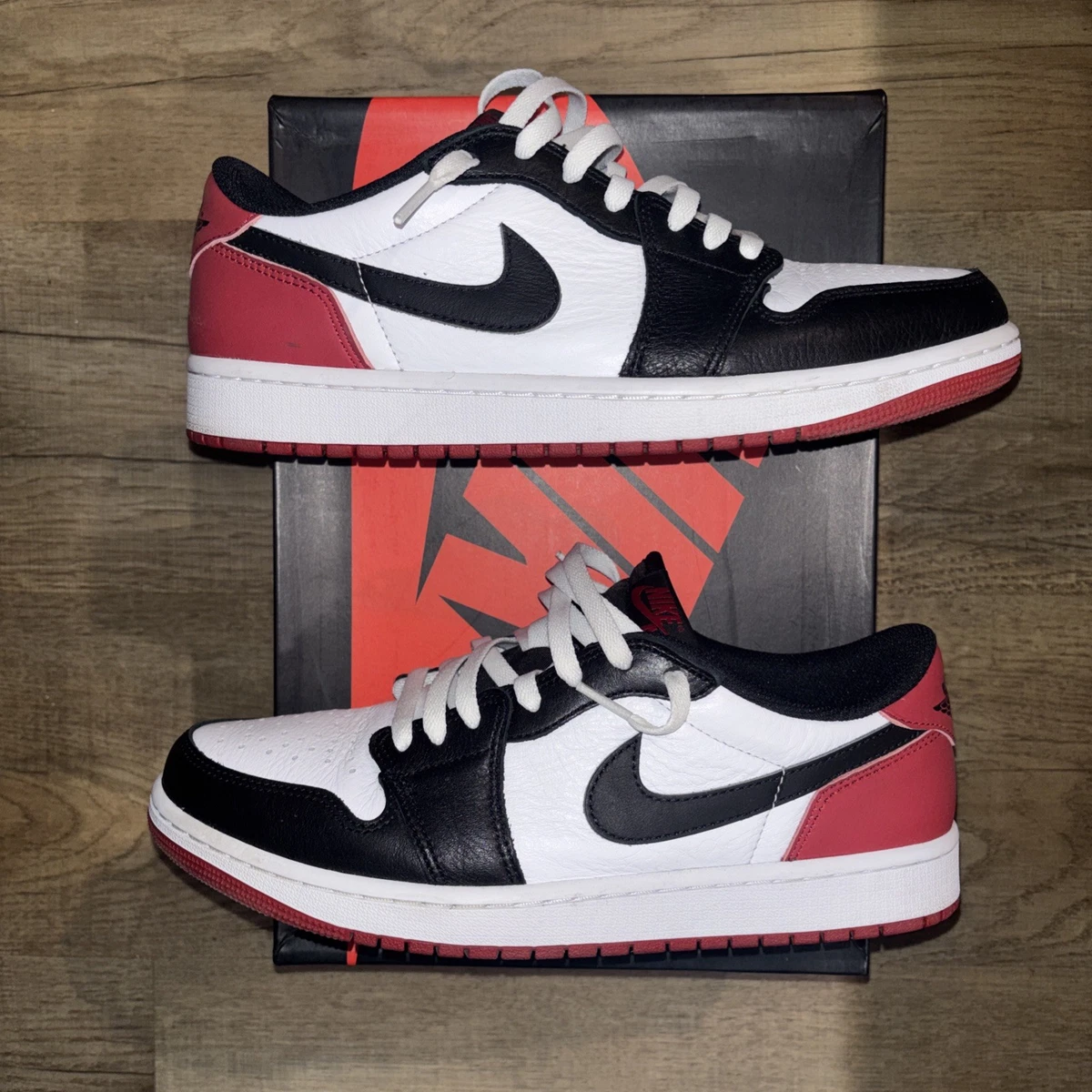 Preços baixos em Jordan 1 Retro OG Low Black Toe | eBay