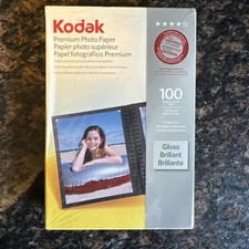 Kodak Premium Photo Paper 4x6 Instant Dry 100 Sheets Gloss NEW Sealed