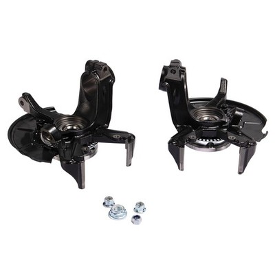 2x Front Steering Knuckles+Wheel Hub Bearings for Volkswagen Beetle Golf Jetta,