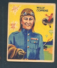 1933 R136 National Chicle Sky Birds #30 Willy Coppens (Belgium) ~ FAIR