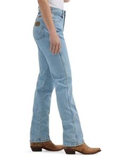 14MWZ Wrangler Womens Cowboy Cut Slim Fit Jean Bleach 7X34