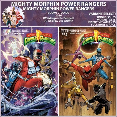 Mighty Morphin Power Rangers (2026) #1 2 BOOM! Studios COVER SELECT
