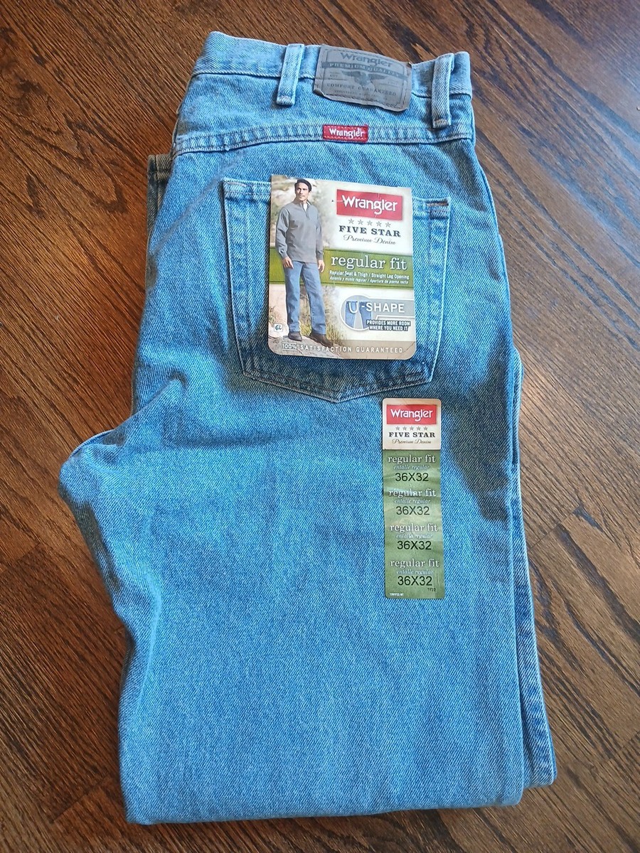 Mens Wrangler Star Regular Fit Jean Sze 36x32