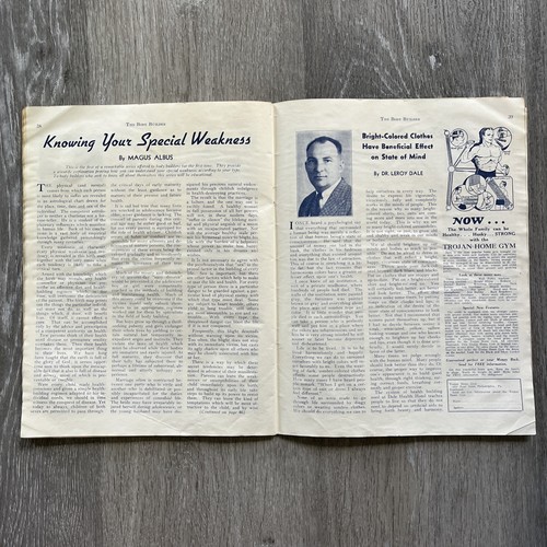 George Jowett THE BODY BUILDER Bodybuilding Magazine JUNE 1936 VOLUME 1 NUMBER 1 - Picture 18 of 24