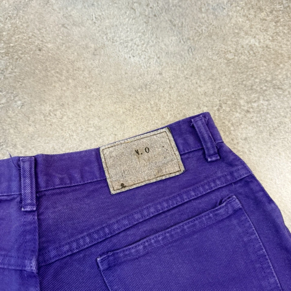 Pantalones Cortos Vaqueros Vintage Años 90 Moda International Para Mujer’s 14 Púrpura Boho Retro Foto 4 de 4