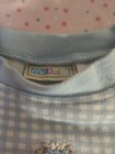 Vintage McBaby Gingham Romper One-Piece Blue & White 100% Cotton 0/3 Months — photo 3