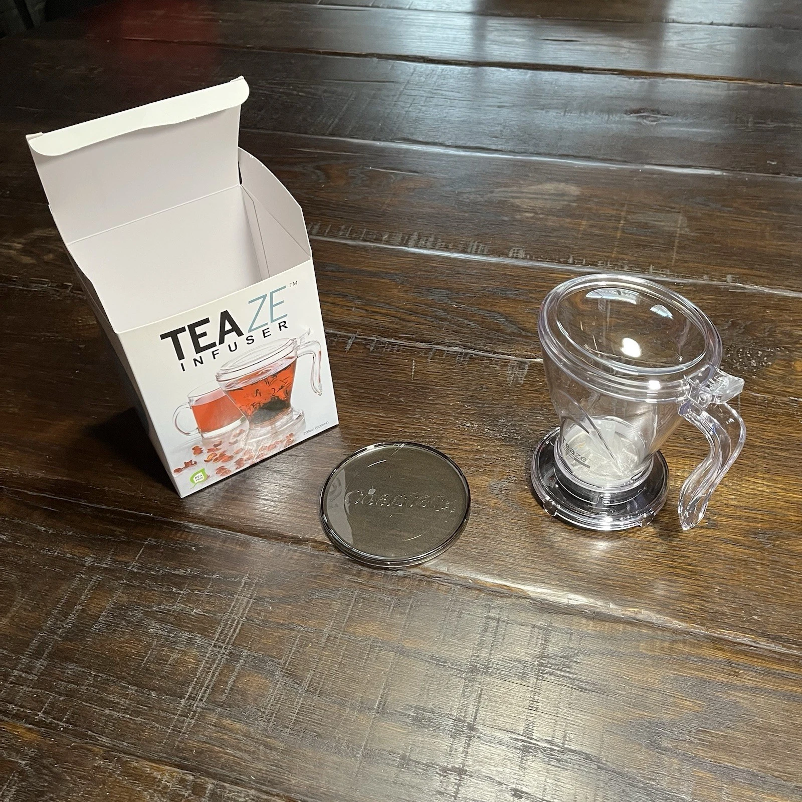 TEAZE Over the Cup 20oz Tea Pot For Cup Or Mug New In box