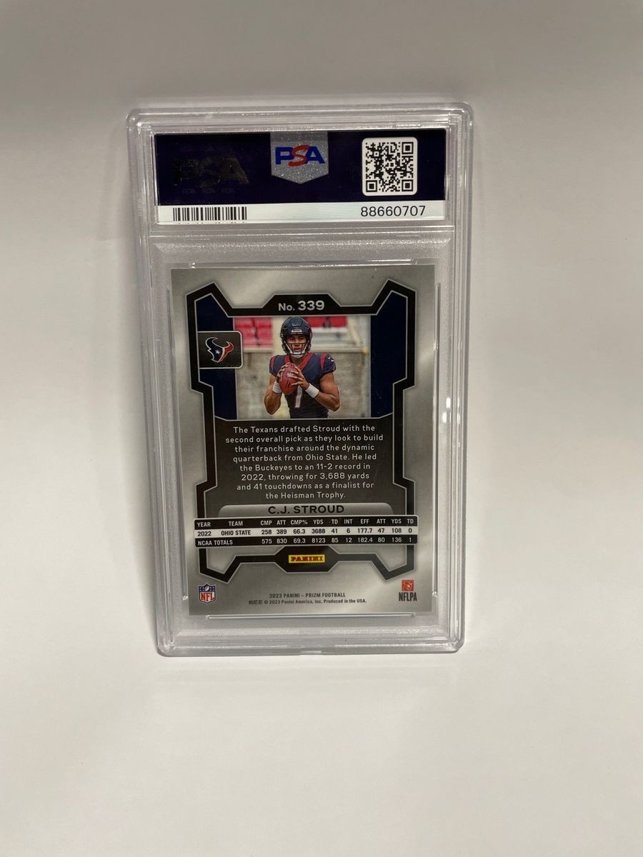 PANINI 2023 Prizm #339 CJ Stroud PSA GEM MT 10 view 2