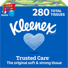 Trusted Care Facial Tissues 4 Cube Boxes 70 Tissue/Box, 2-Ply Packaging May Vary