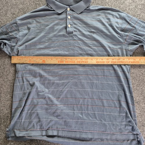 Wrangler George Strait Polo Shirt Mens XL Striped Logo Short Sleeve - Picture 7 of 10