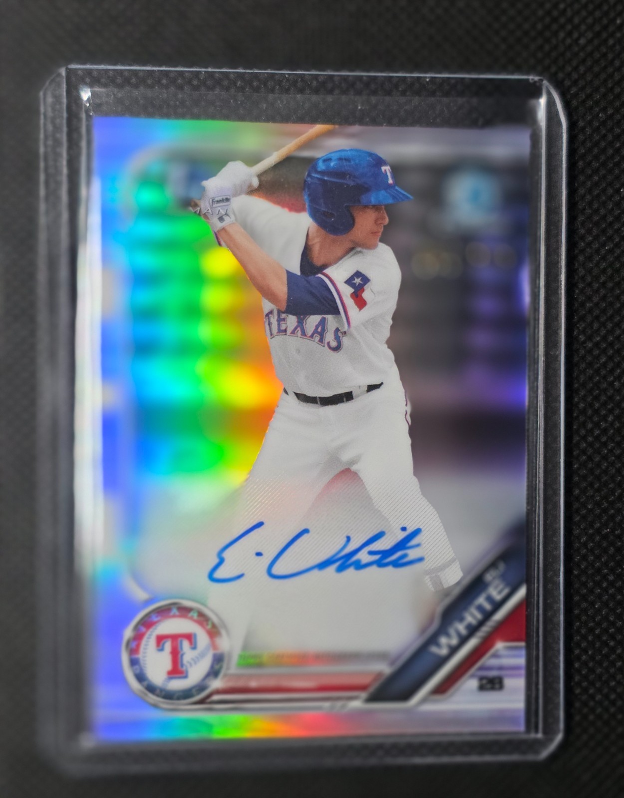 2019 Bowman Chrome Eli White - Auto Refractor 1st Rookie RC