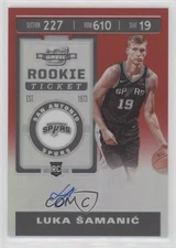 2019 Contenders Optic Ticket Red Prizm /149 Luka Samanic #119 Rookie Auto RC wc7