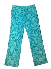 Lilly Pulitzer NWT - Ellen Pant - Lagoon Blue Monarch - Size 12