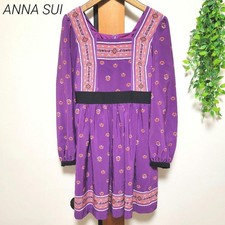 Anna Sui Dolly Girl Purple One Piece Used Japanese Size Japan