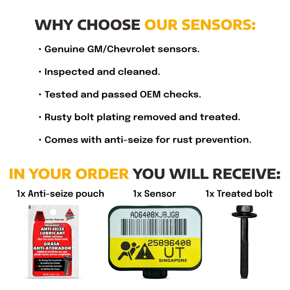 Sensor frontal suburbano TESTADO 25896408 2008 GMC Chevrolet Tahoe Yukon fabricante de equipamento original - Imagem 2 de 2