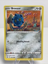 ERROR! MISCUT! Bronzor 125/196 Lost Origin Regular Common Pokemon Card