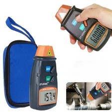 Digital Tachometer Laser Photo Non Contact Rpm Tach Meter Motor Speed Gauge New