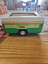 Tonka Green 1970 s Vintage Tonka Pop Up Camper Camping Trailer Made in USA Steel