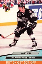 1992-93 Ultra #85 Jari Kurri Los Angeles Kings Hockey
