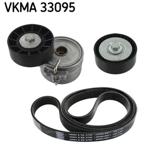 Multi-ribbed V-belt kit VKMA 33095 SKF for FIAT PEUGEOT CITROËN - Image 10