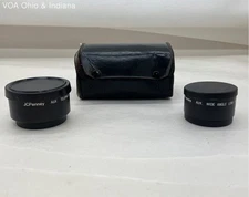 JCPenney Auxiliary Wide Angle And Ricoh Af-5 Camera Lens With Case
