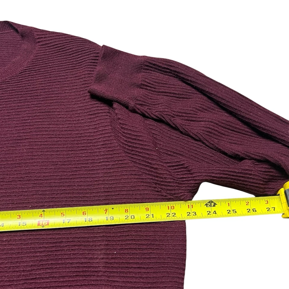 Suéter de cachemir Nordstrom Signature tejido granate talla grande Foto 4 de 4