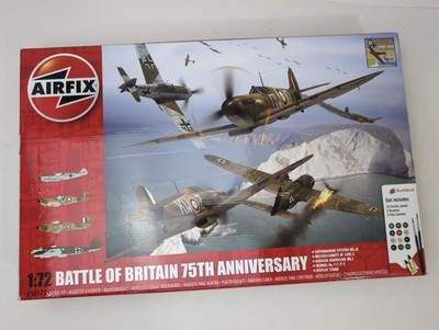 AIRFIX- Battle Of Britain 75th Anniversary - 1:72 Scale Model Aircraft Set - NOS