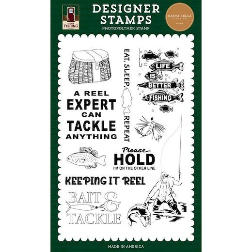Carta Bella Gone Fishing Clear Stamps - Keeping It Reel