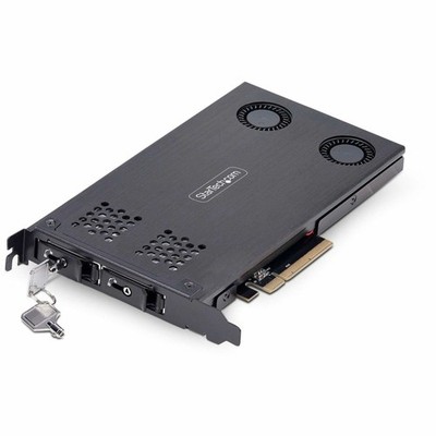 StarTech 2M2REMOVABLEPCIE M.2 NVMe to PCIe x8 Mobile Rack