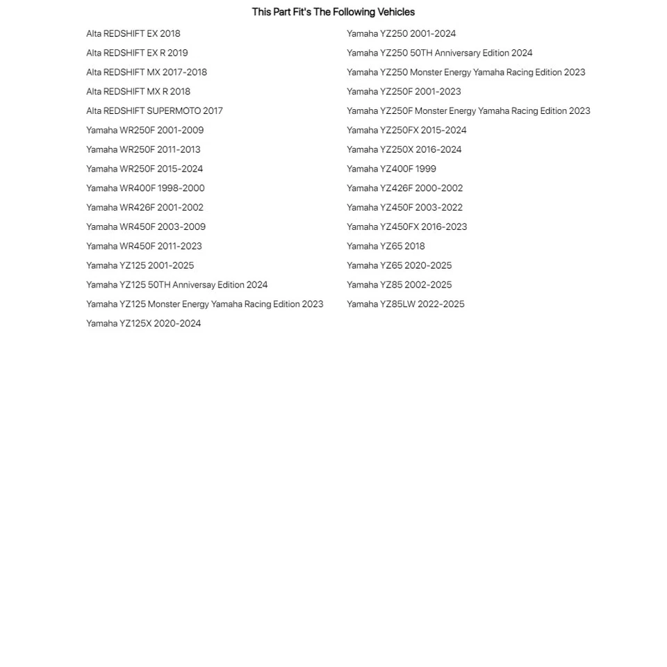 Tusk Billet Race Foot Pegs For YAMAHA WR450F 2003-2009,2011-2023 - Image 4 of 4