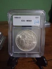 1884-O New Orleans Morgan Silver Dollar MS64 ICG Certified
