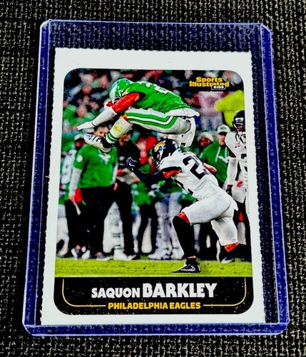 Saquon Barkley Rare SI für Kinder 1. Karte PHILLY EAGLES 2025 SB 59 Champs NM+