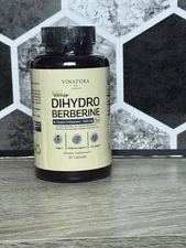 VINATURA Dihydroberberine Supplement 500mg with Ceylon Cinnamon - Patented Gl...