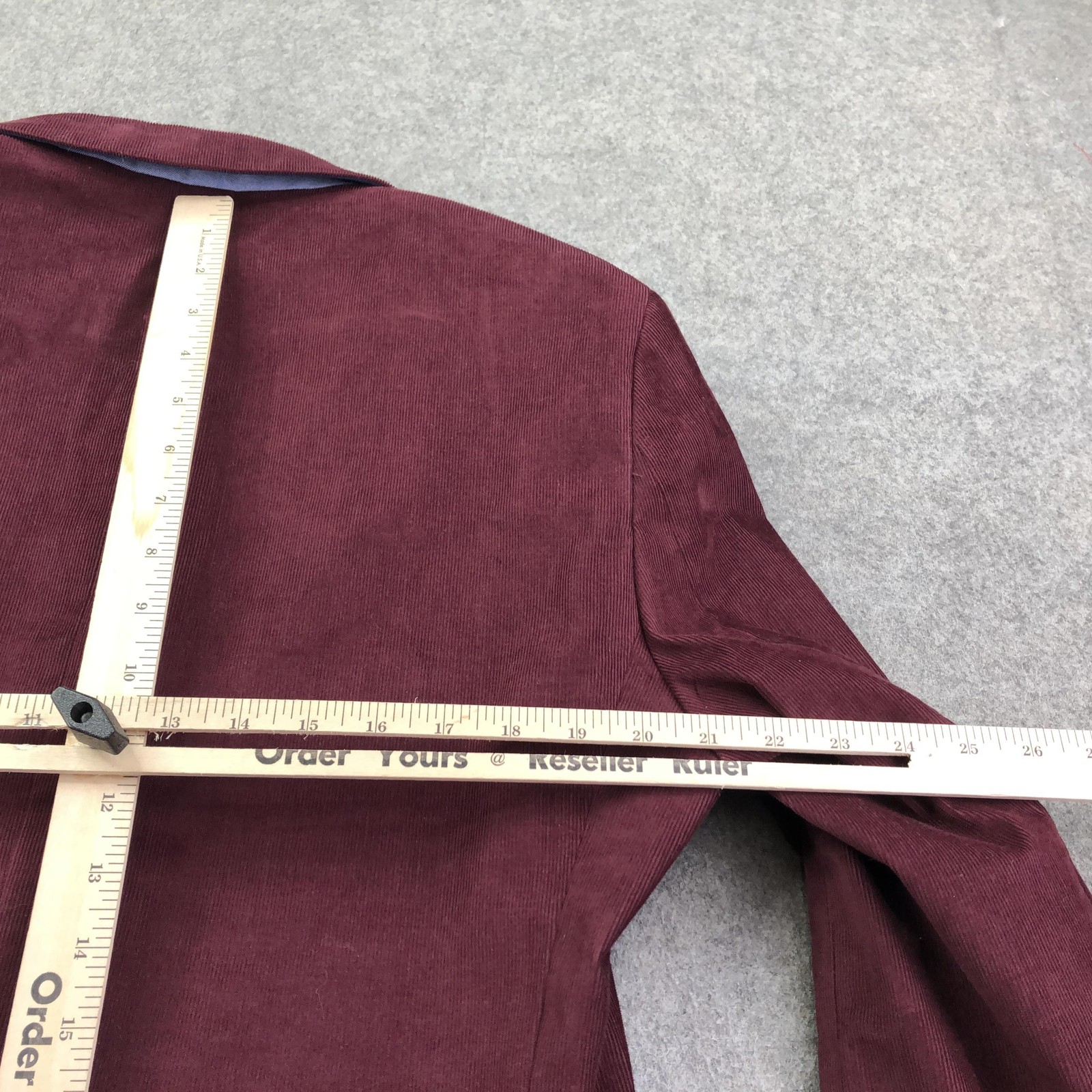 Tommy Hilfiger Blazer Mens 40L Red Corduroy Cotton Spandex Sport Coat Jacket thumbnail 9