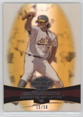 2006 Topps Triple Threads Gold 15/50 Barry Zito #75 5w0