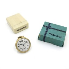 1959 Hamilton Railroad Grade 992B 21j 16s Montgomery Dial Pocket Watch #WB5058-2