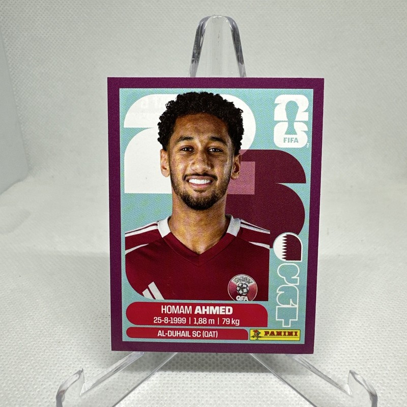 2026 Fifa World Cup Panini Sticker Purple Parallel Qatar Homam Ahmed