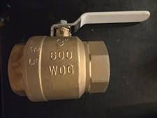 MIDLAND 3 NPT BRASS BALL VALVE, 600CWP