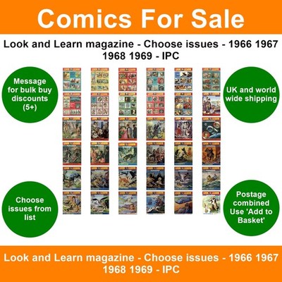 Look and Learn magazine - Choose issues - 1966 1967 1968 1969 - IPC