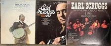 EARL SCRUGGS LP LOT - LIVE AT KANSAS STATE/NASHVILLES ROCK/I SAW THE LIGHT vinyl
