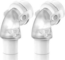 2 Packs Replacement Swivel Elbow Connector for Airfit F20 F30, FSA HSA Eligible,