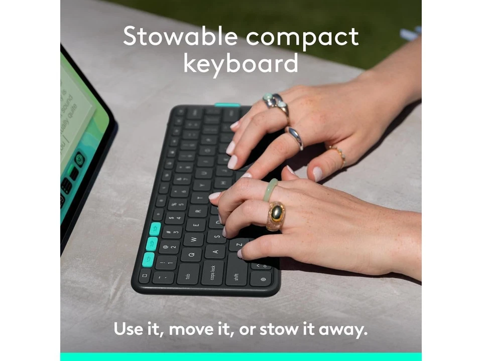 Logitech Flip Folio Keyboard Case for iPad Pro 13" (M4), iPad Air 13" (M2 & M3) - Image 3 of 4