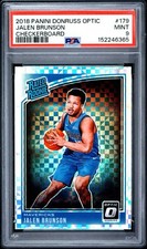 2018-19 Panini Donruss Optic Rated Rookie Jalen Brunson #179 Checkerboard PSA 9
