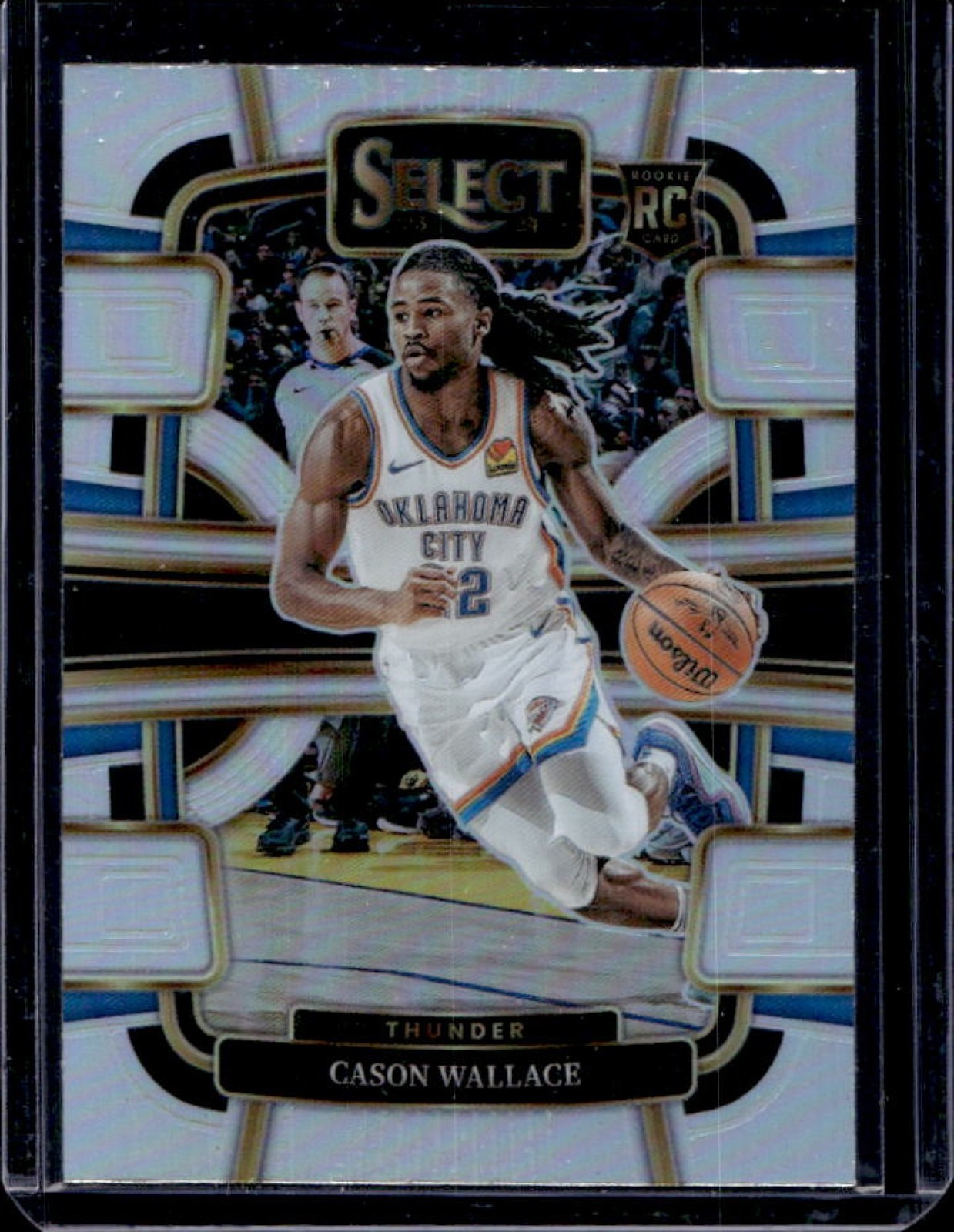 2023-24 Select Cason Wallace RC Silver Prizms Concourse #88 Thunder