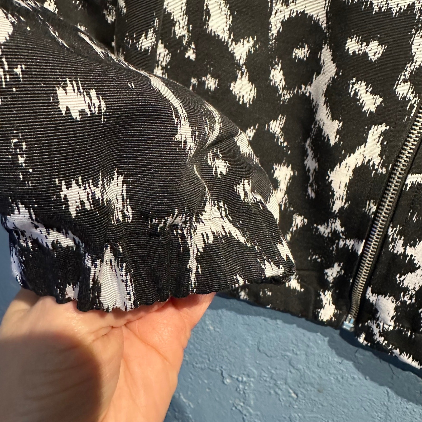 Ruby Rd. Size 16 Jacket Zip Front Animal Print El… - image 8