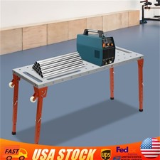 Steel Portable Welding Table Welding Workbench Table Folding Work Bench Silver