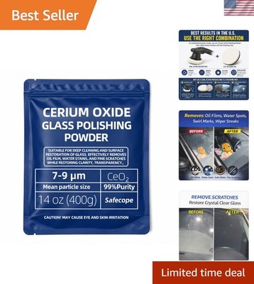 Professional Glass Polishing Compound   14 oz Cerium Oxide for All Glass Types