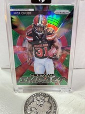 2018 Panini Prizm - Instant Impact Nick Chubb #II-13 Green Prizm (RC)