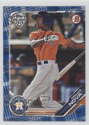 2019 Topps Holiday Bowman Blue Prospects 25/150 Freudis Nova #TH-FN 0c2